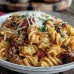 one-pot cheesy taco pasta - featured image