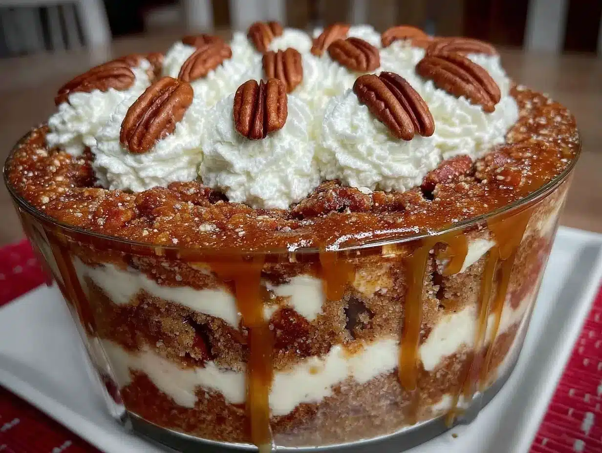 Pecan Pie Cheesecake Trifle preparation steps