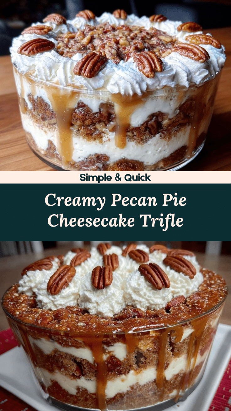 Pecan Pie Cheesecake Trifle recipe