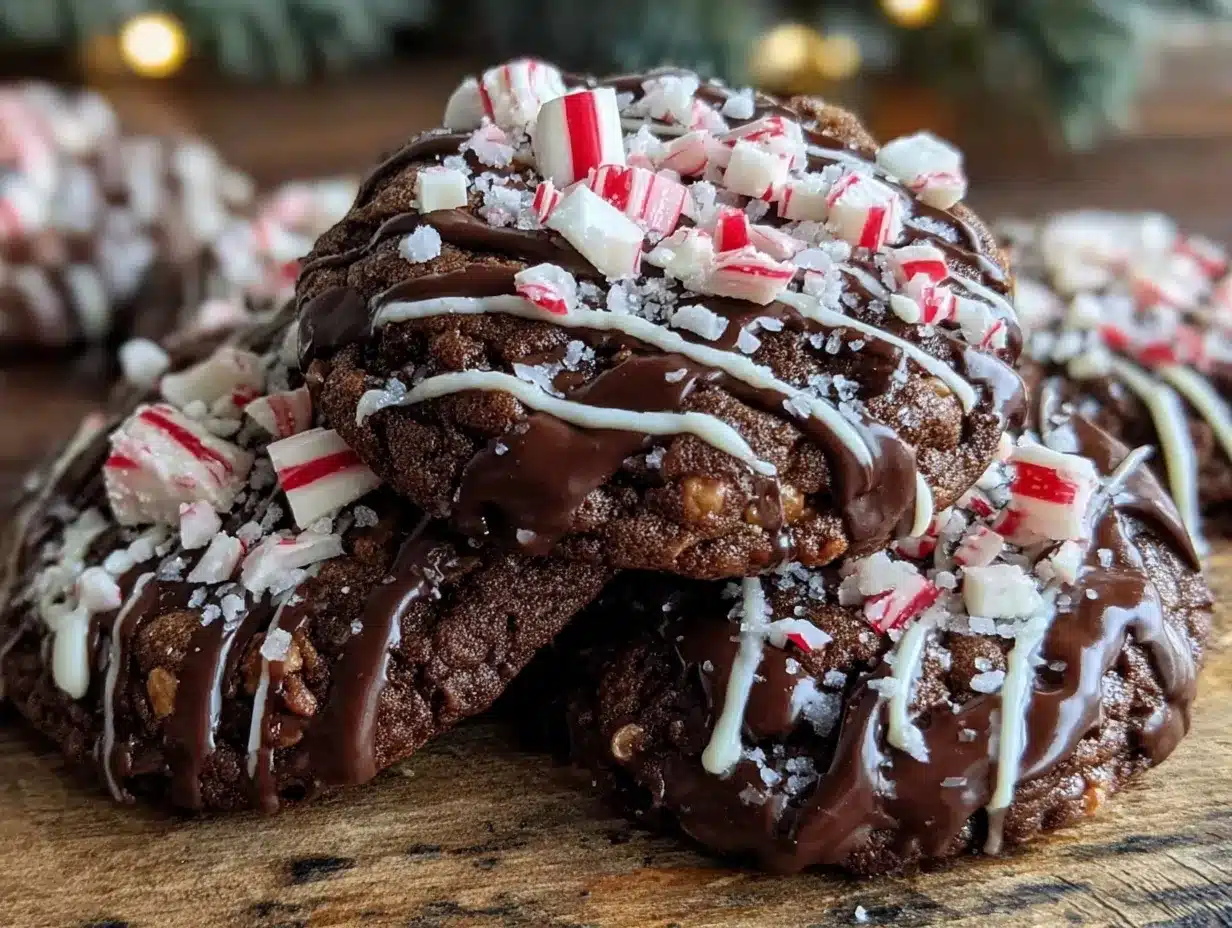 Peppermint Bark Cookies preparation steps
