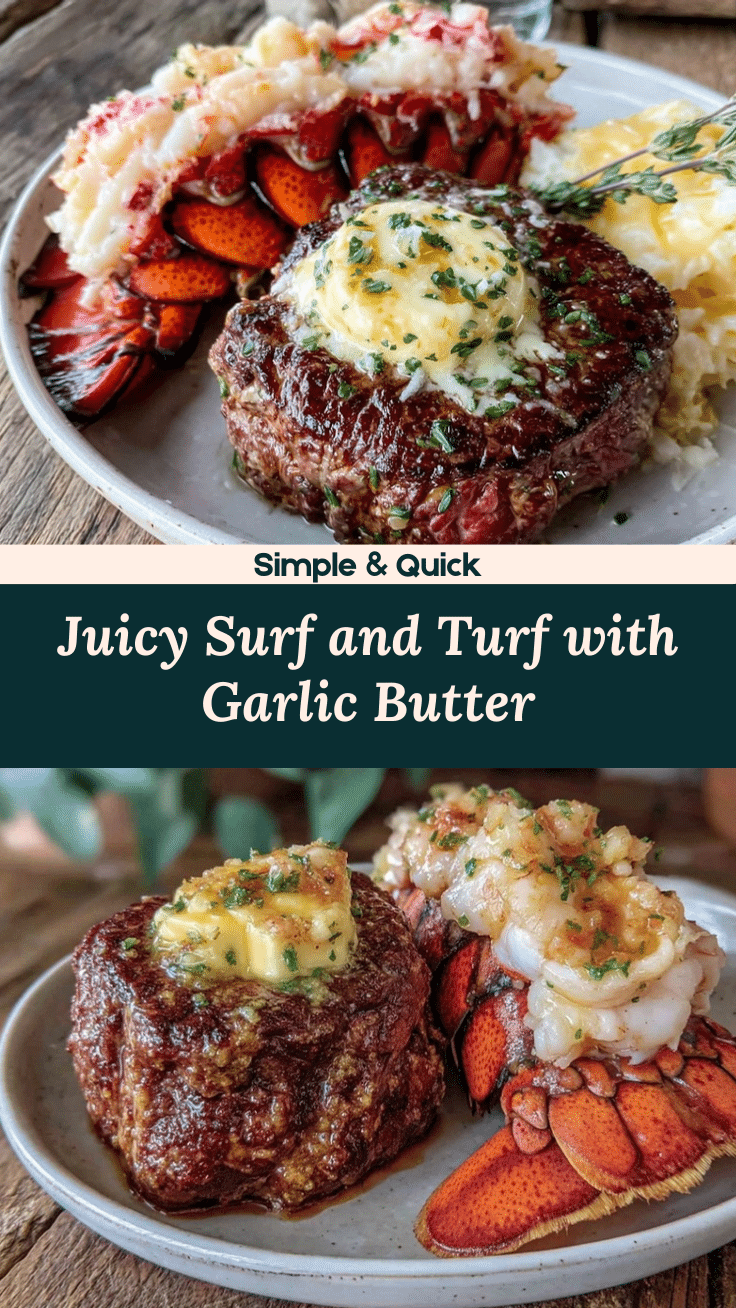 perfect surf and turf with garlic herb butter recipe