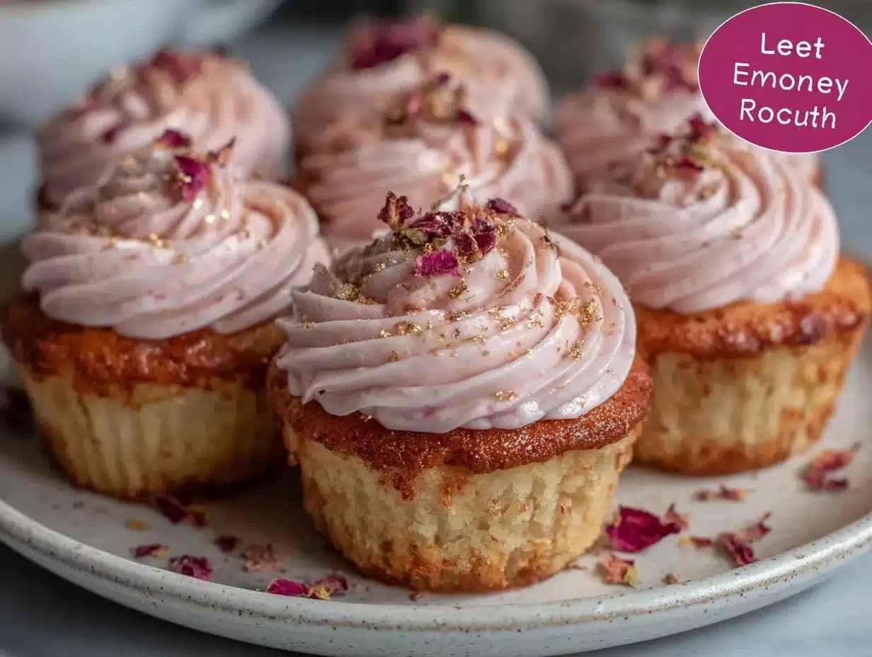 pink champagne cupcakes preparation steps