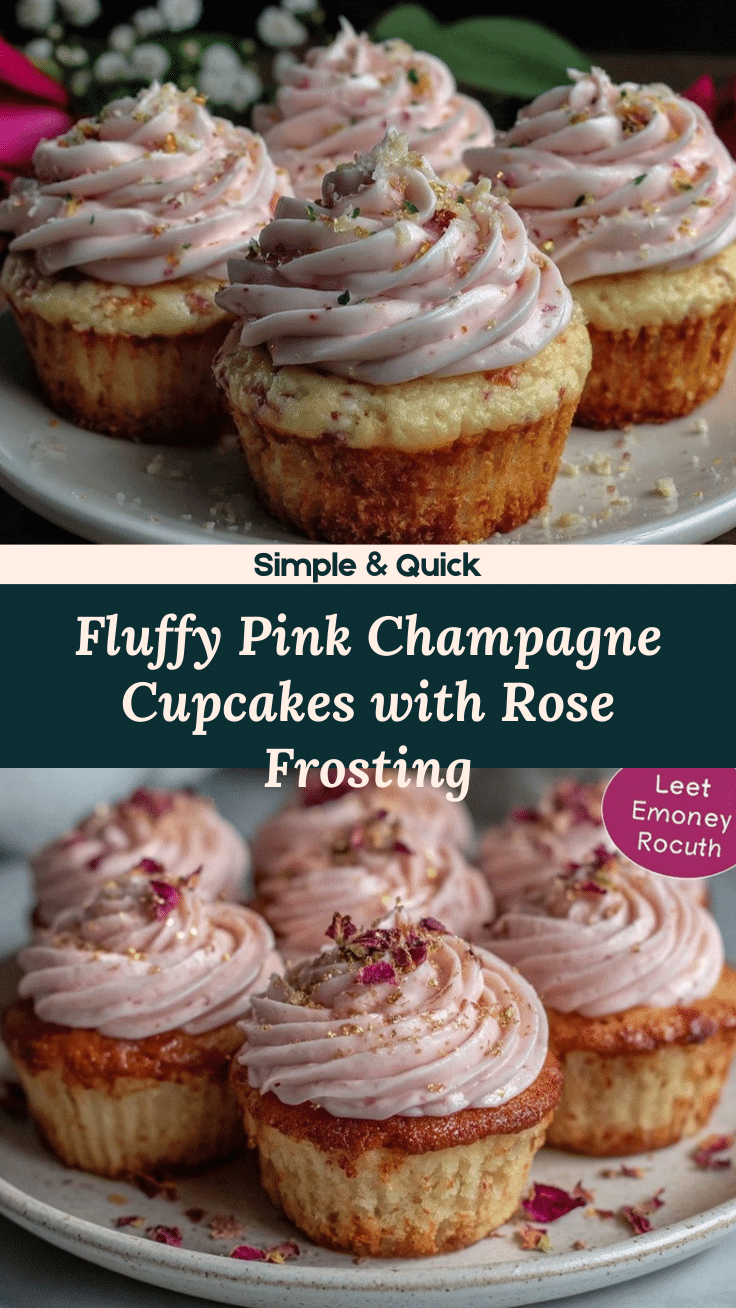 pink champagne cupcakes recipe