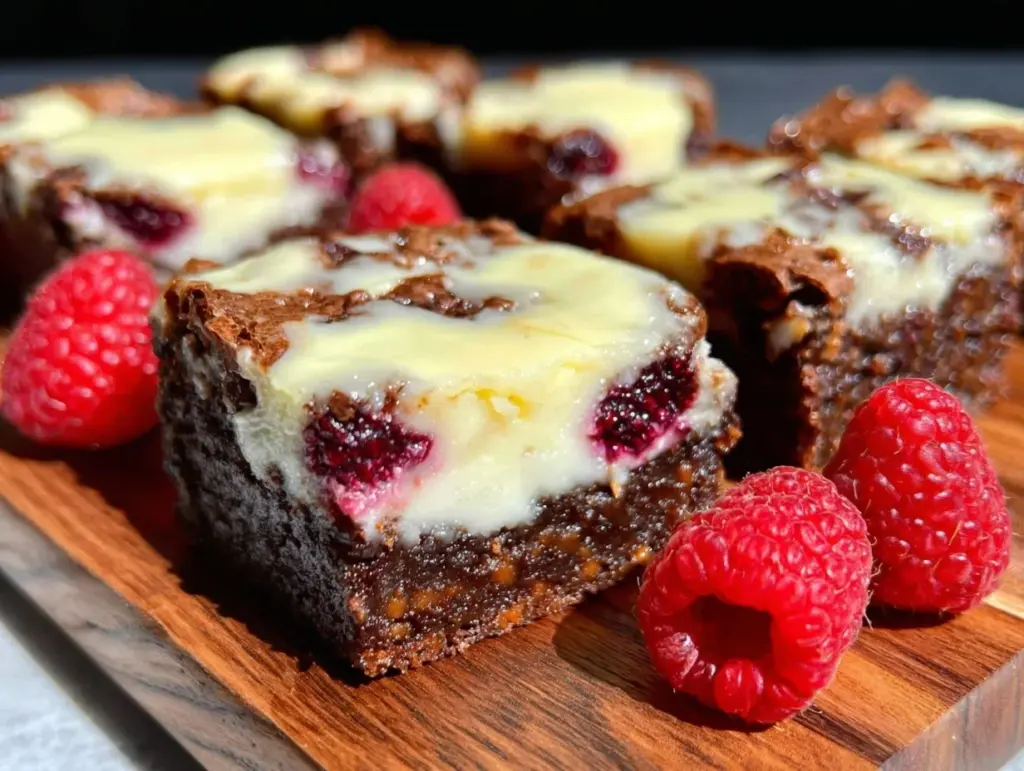 raspberry cheesecake brownies - featured image