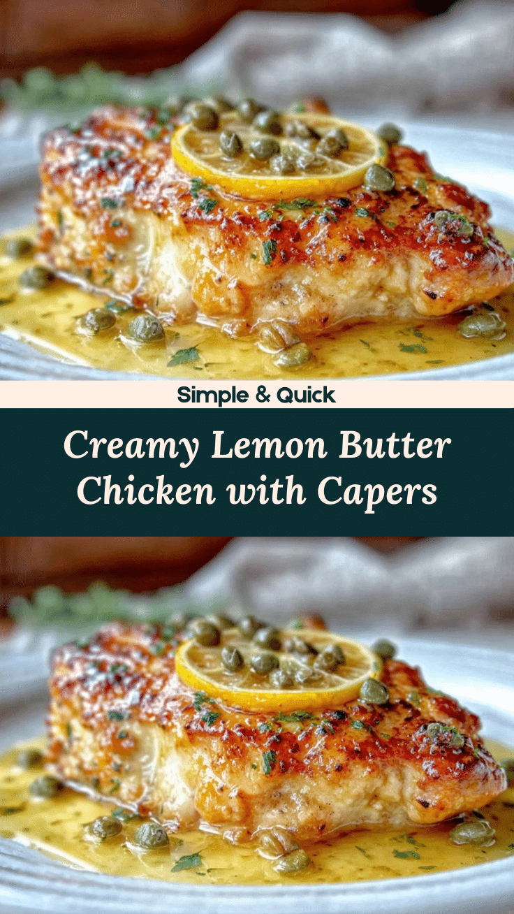 savory lemon butter chicken with capers recipe