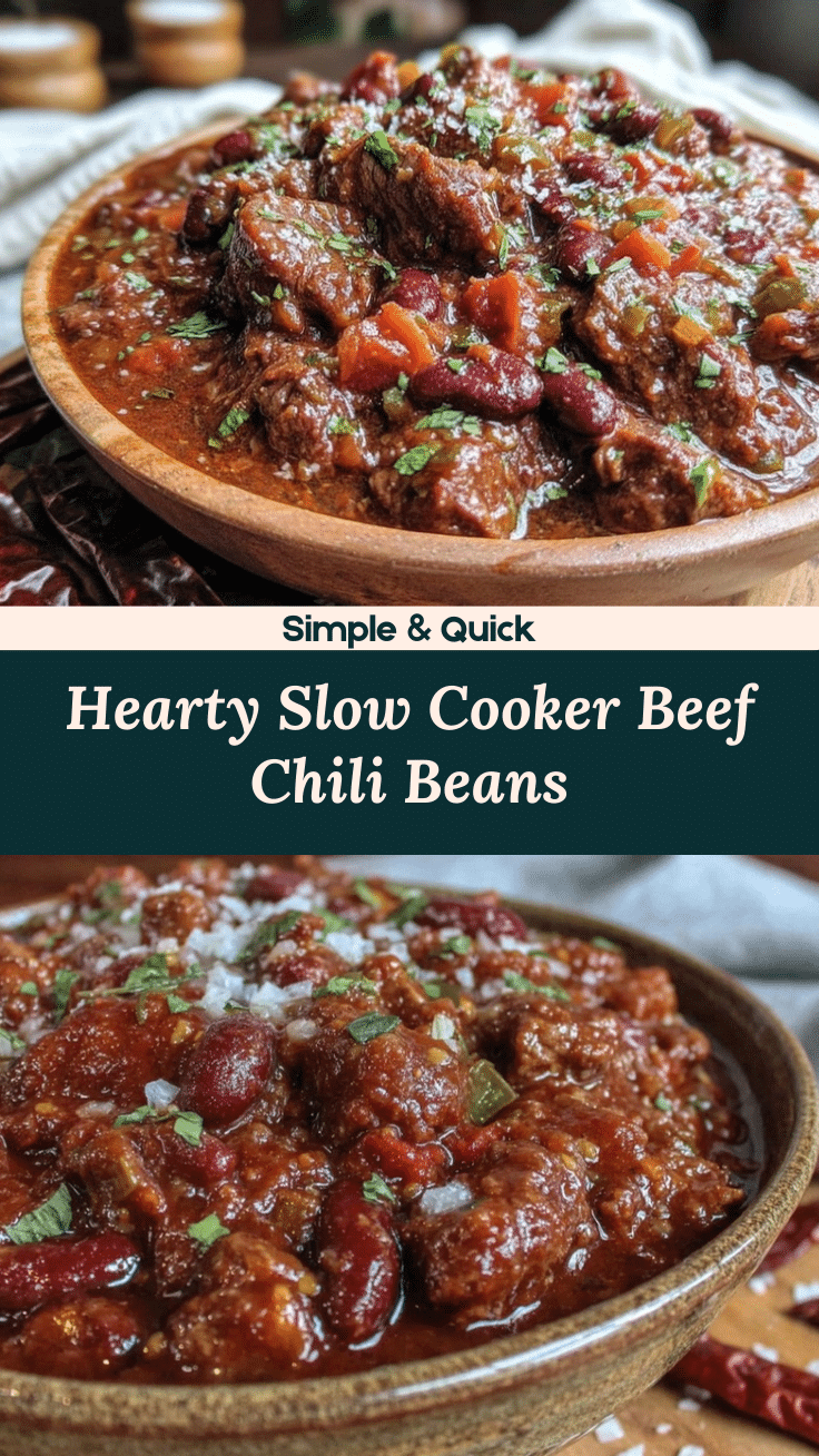 slow cooker beef chili with beans recipe