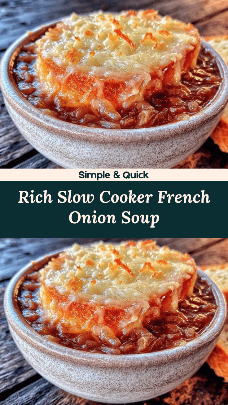 slow cooker French onion soup recipe
