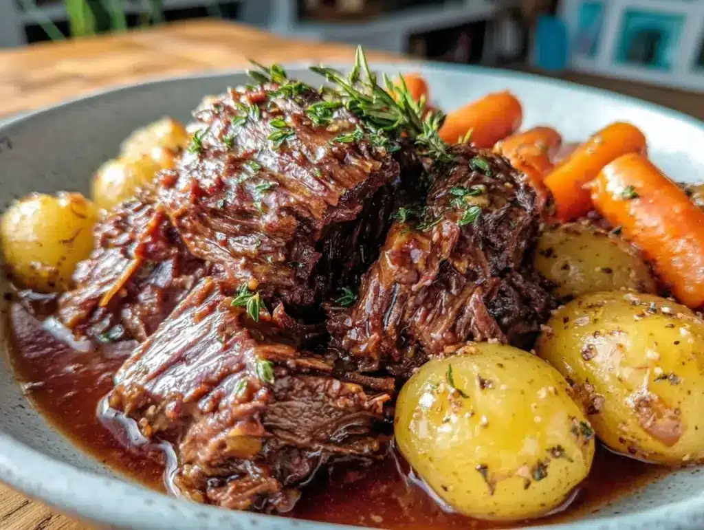 slow cooker pot roast - featured image