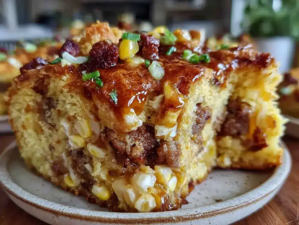 Southern loaded cornbread casserole - featured image