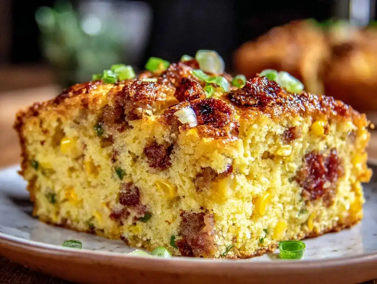 Southern loaded cornbread casserole preparation steps