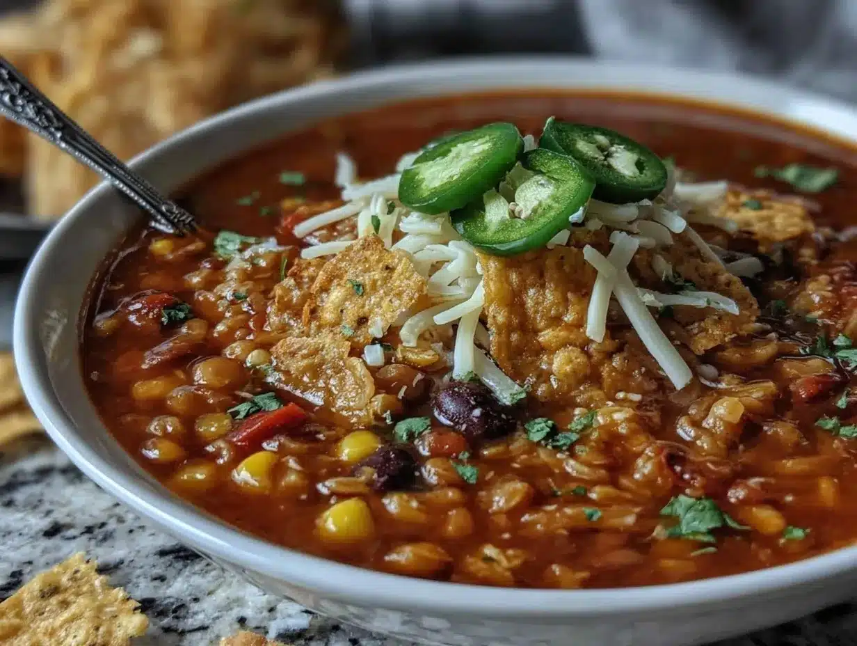 southwest lentil tortilla soup preparation steps