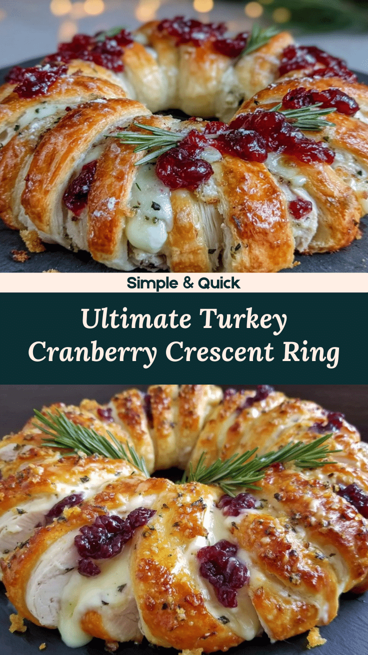 Turkey and Cranberry Crescent Ring recipe