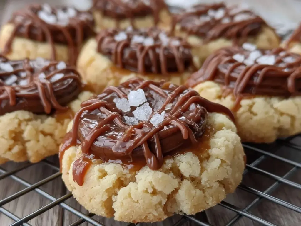 Twix Thumbprint Cookies - featured image