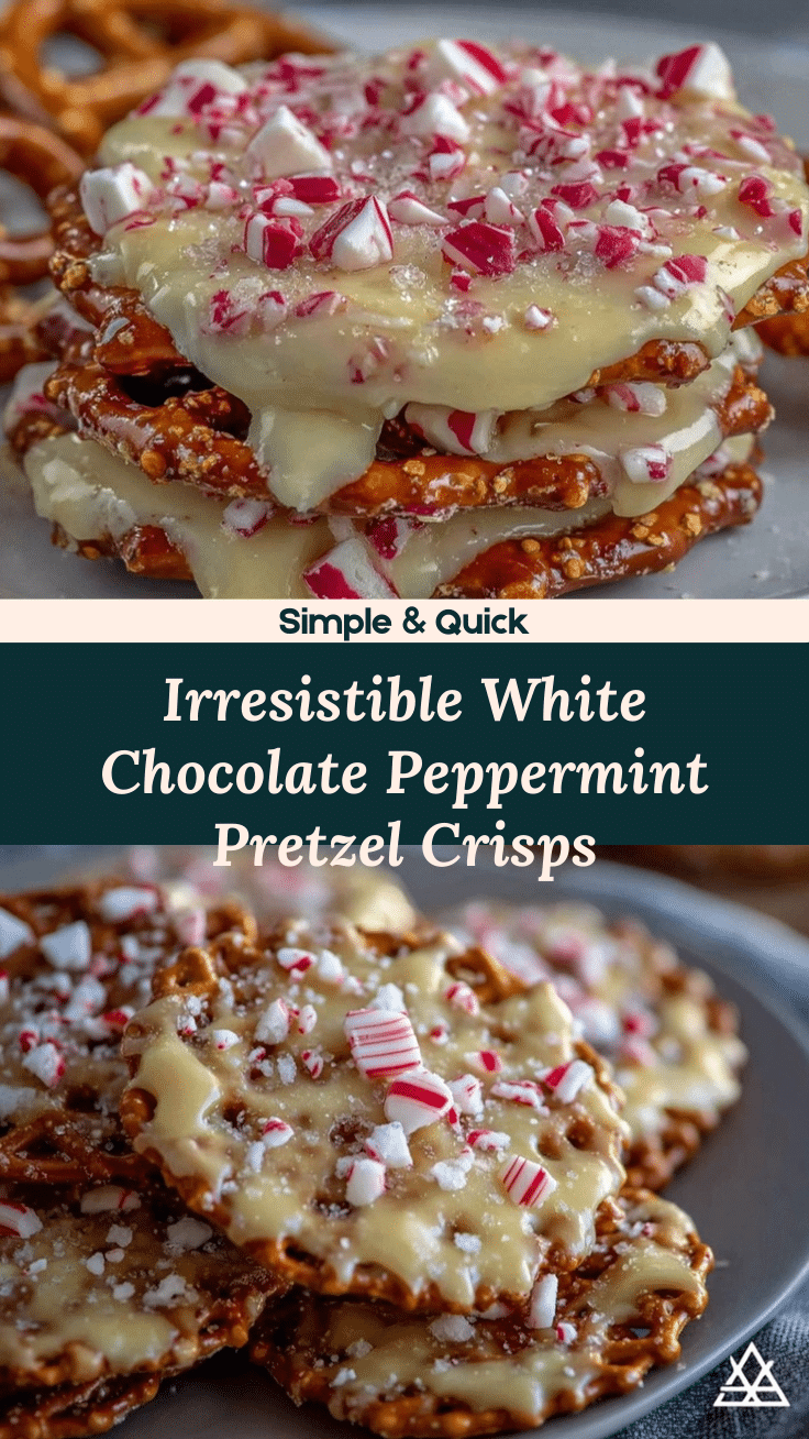 white chocolate peppermint pretzel crisps recipe