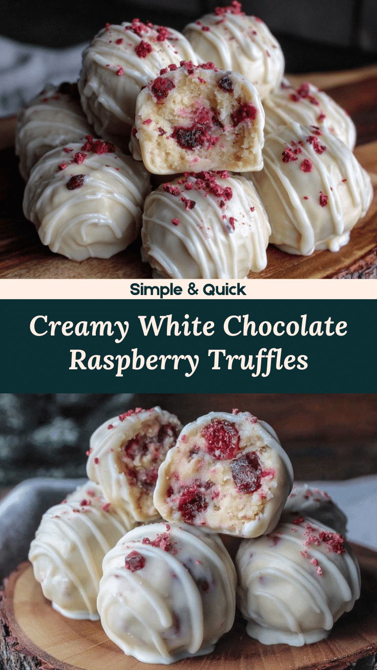 white chocolate raspberry truffles recipe