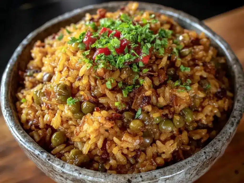 arroz con gandules - featured image