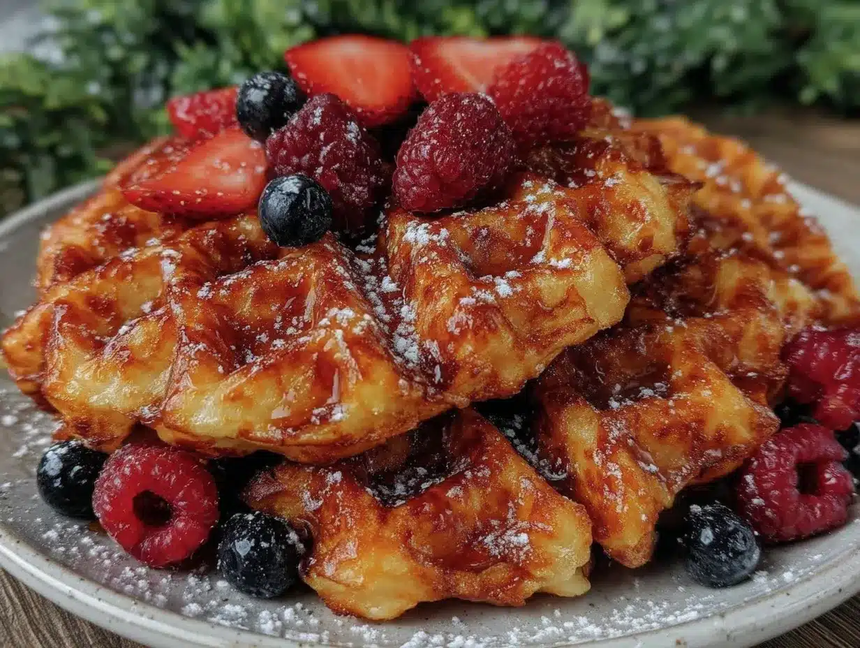 Belgian Liège waffles preparation steps