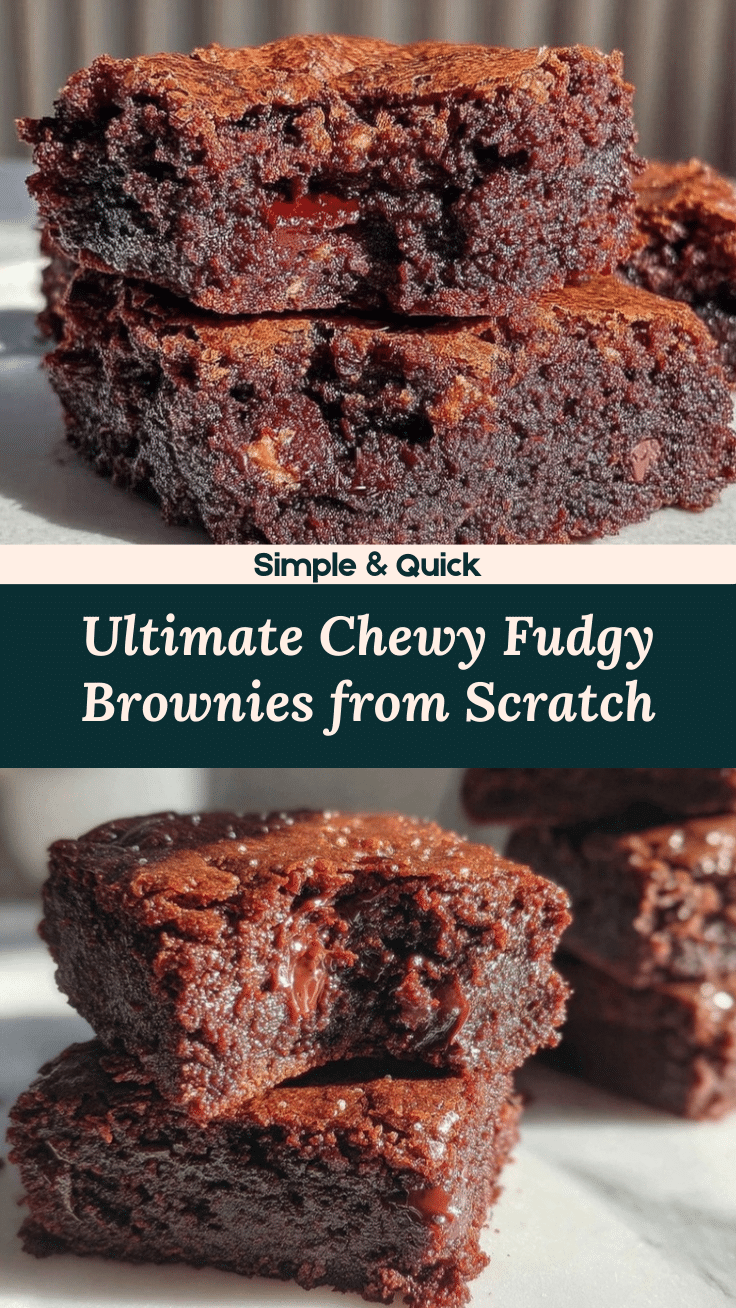 chewy brownies from scratch recipe