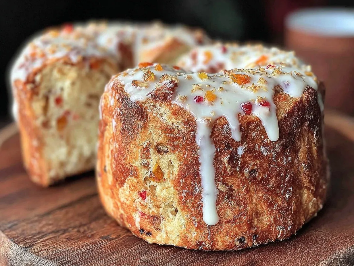 Classic Russian Kulich Easter Bread preparation steps