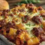 cozy cheesy baked ziti - featured image