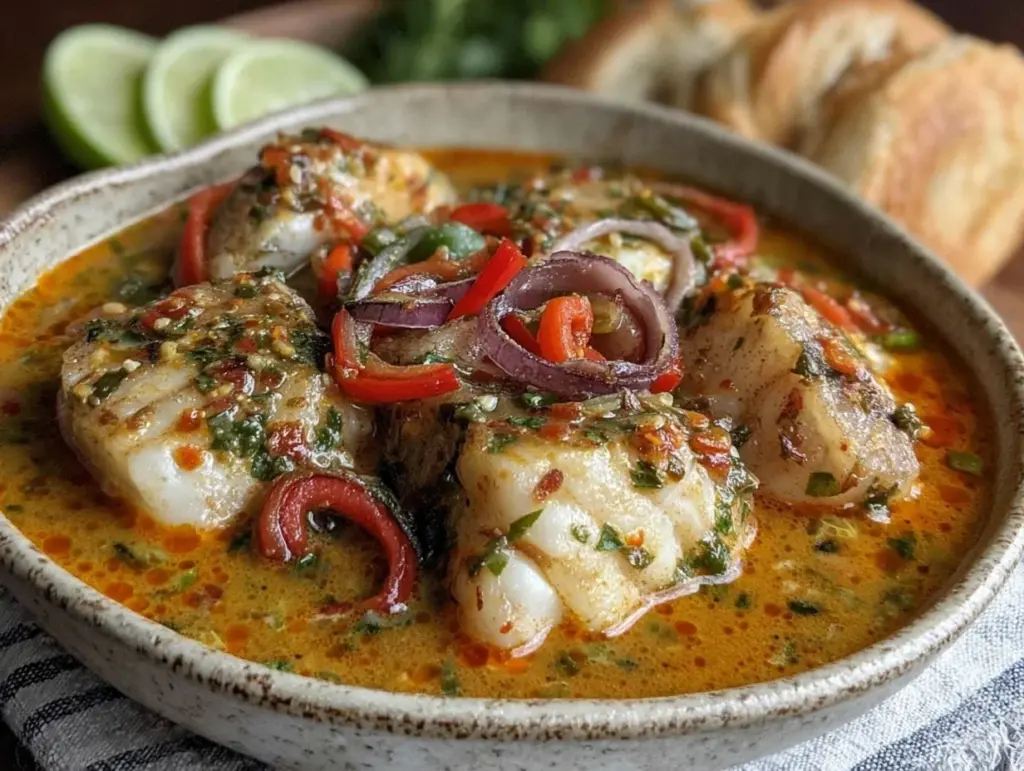 creamy brazilian moqueca fish stew - featured image