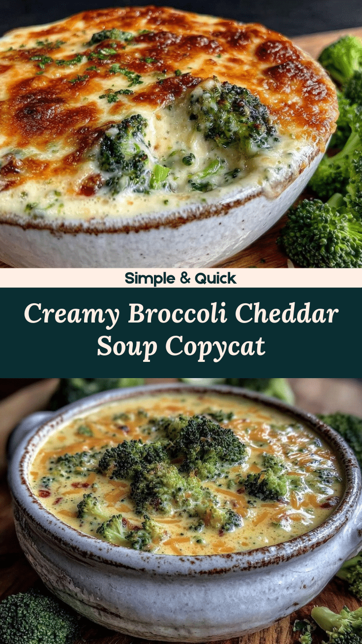 creamy broccoli cheddar soup copycat recipe recipe