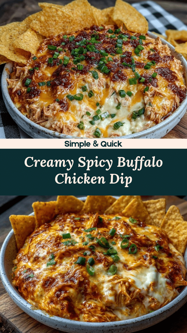 creamy buffalo chicken dip recipe