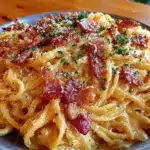 creamy carbonara recipe - featured image