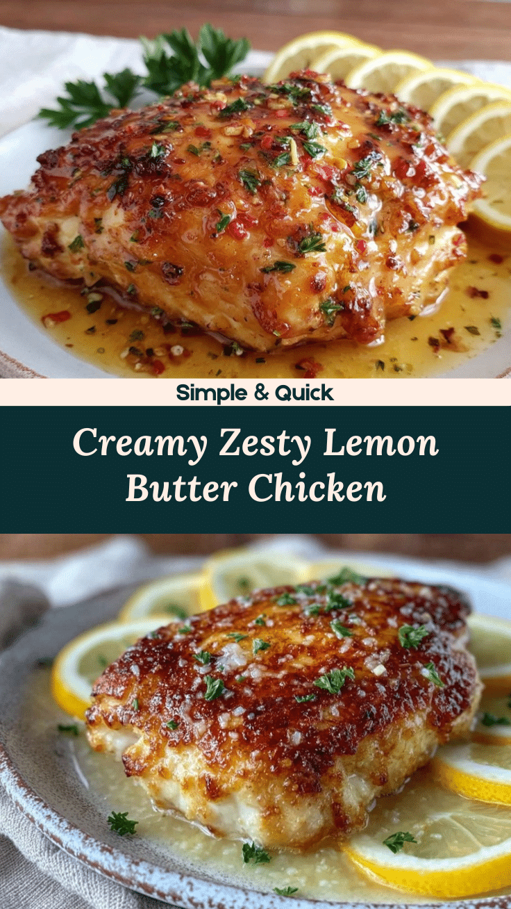 creamy lemon butter chicken recipe