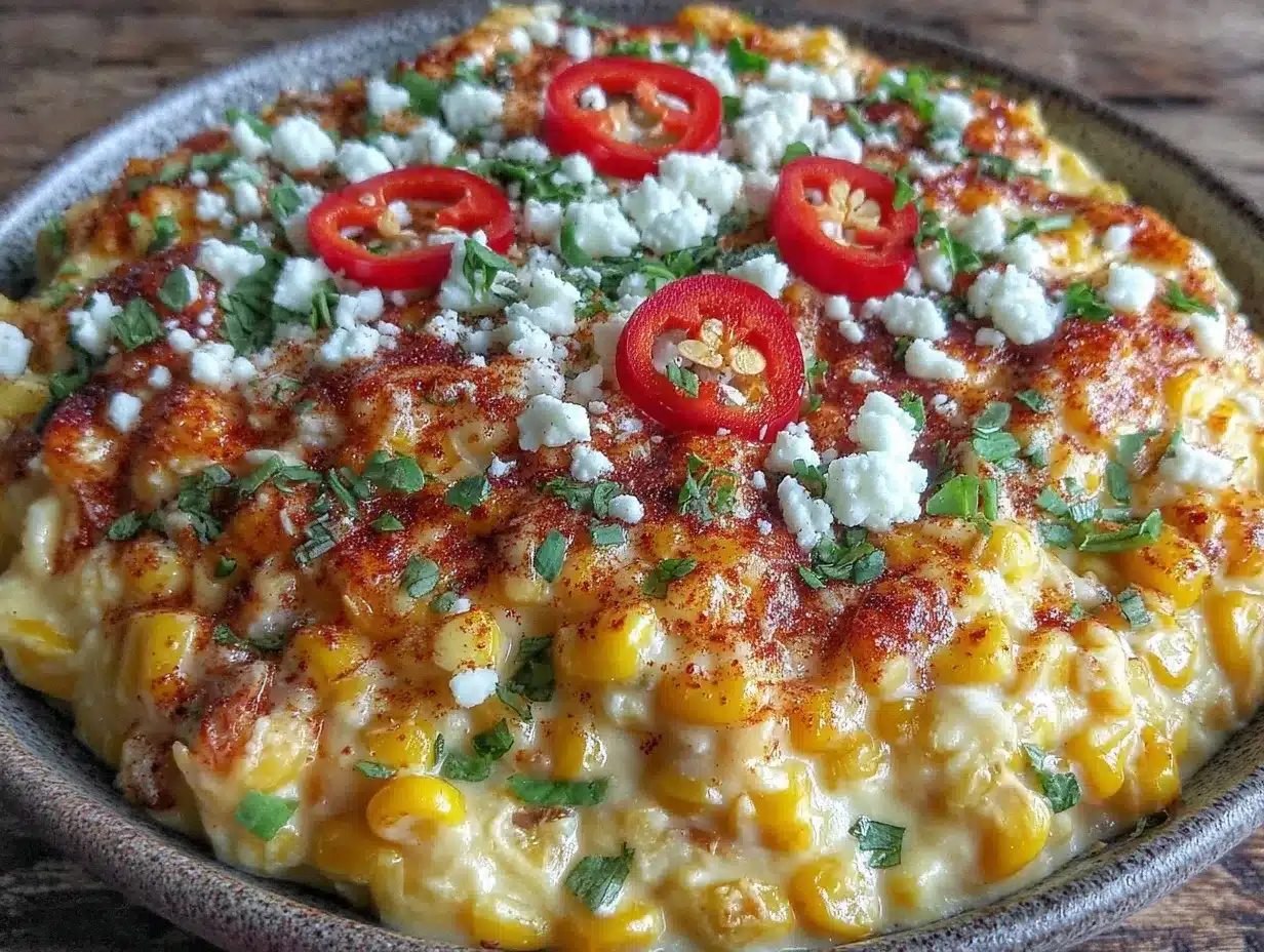 creamy mexican street corn dip preparation steps