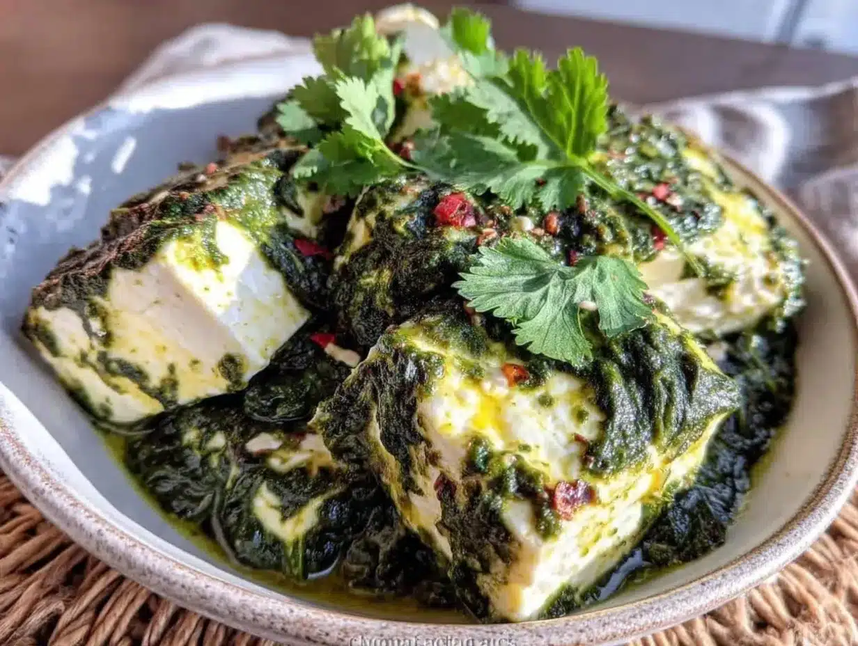 creamy palak paneer preparation steps