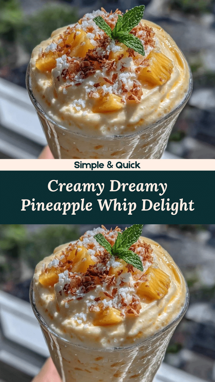 creamy pineapple whip smoothie recipe