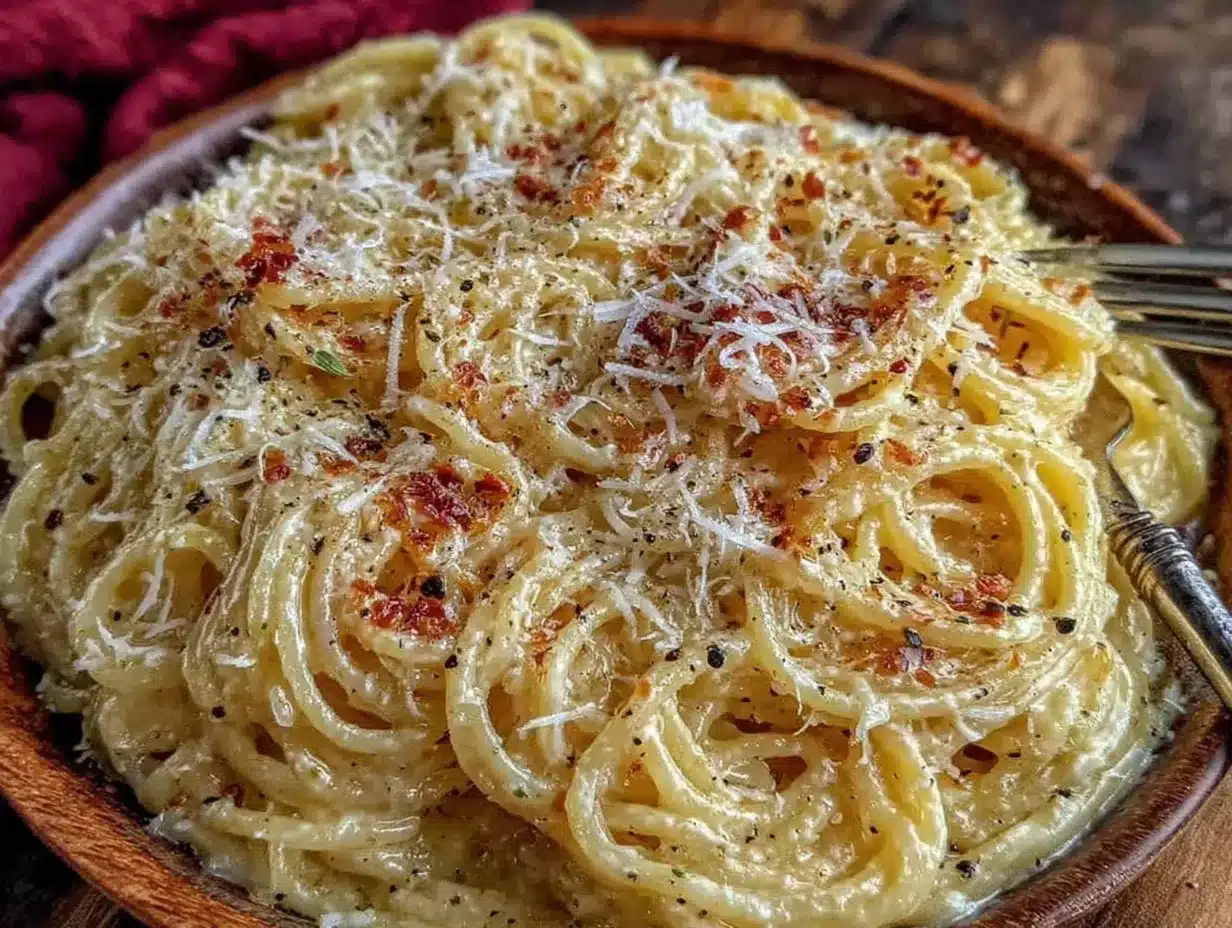 creamy Roman cacio e pepe preparation steps
