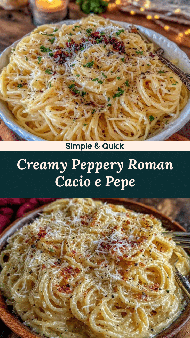 creamy Roman cacio e pepe recipe