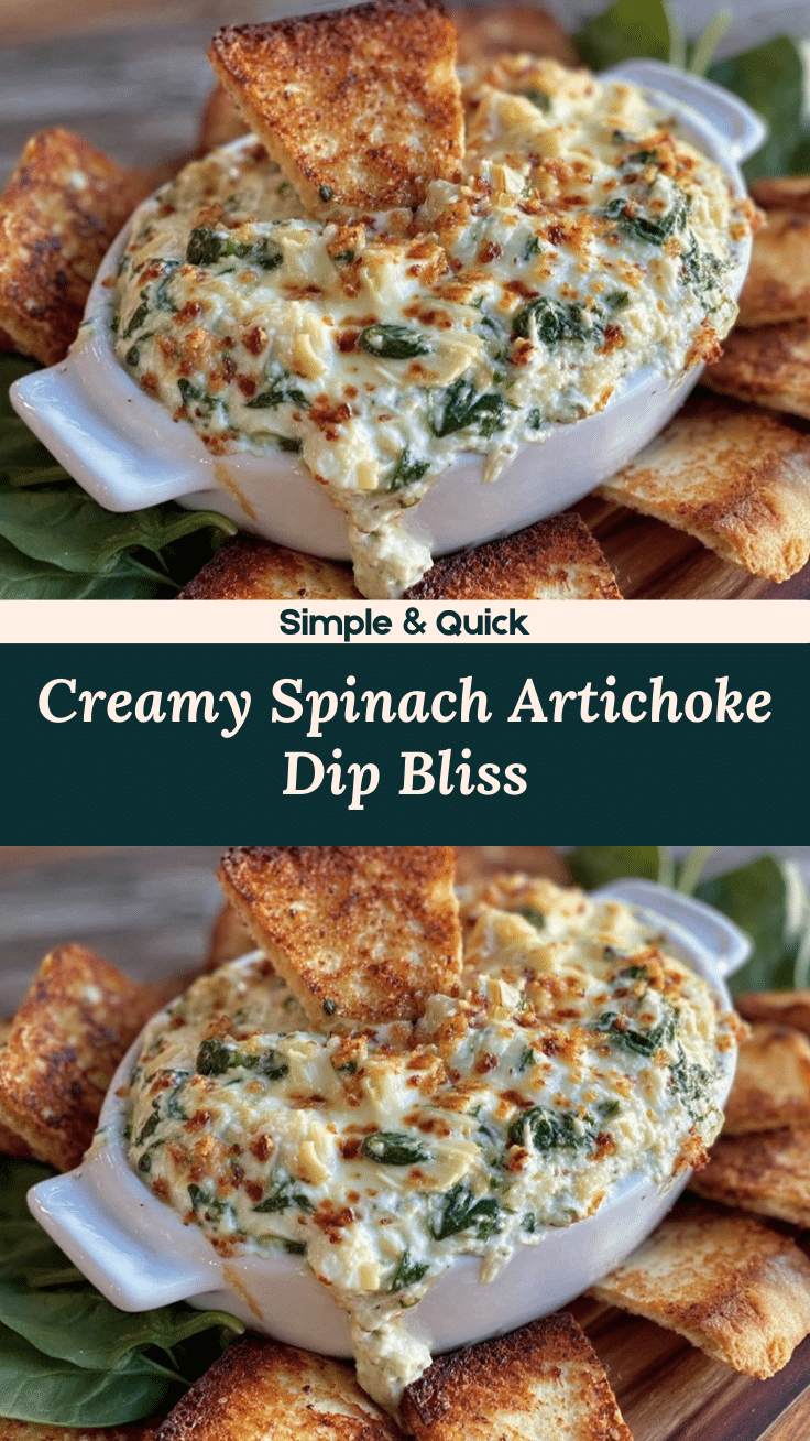 creamy spinach artichoke dip recipe