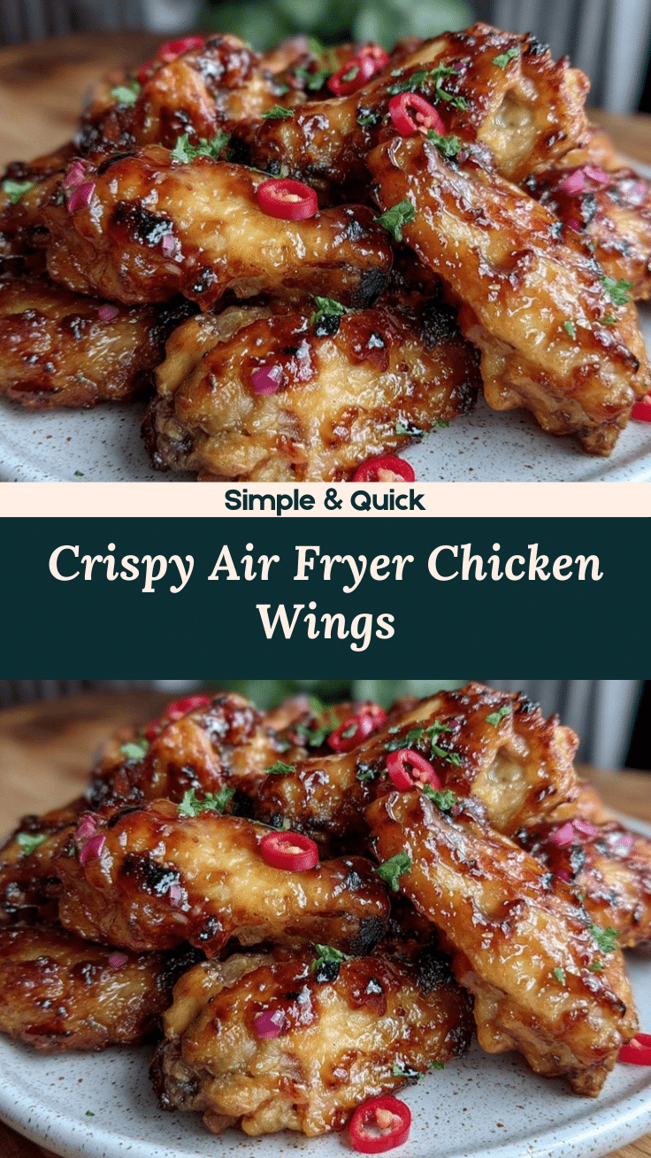 crispy air fryer chicken wings recipe