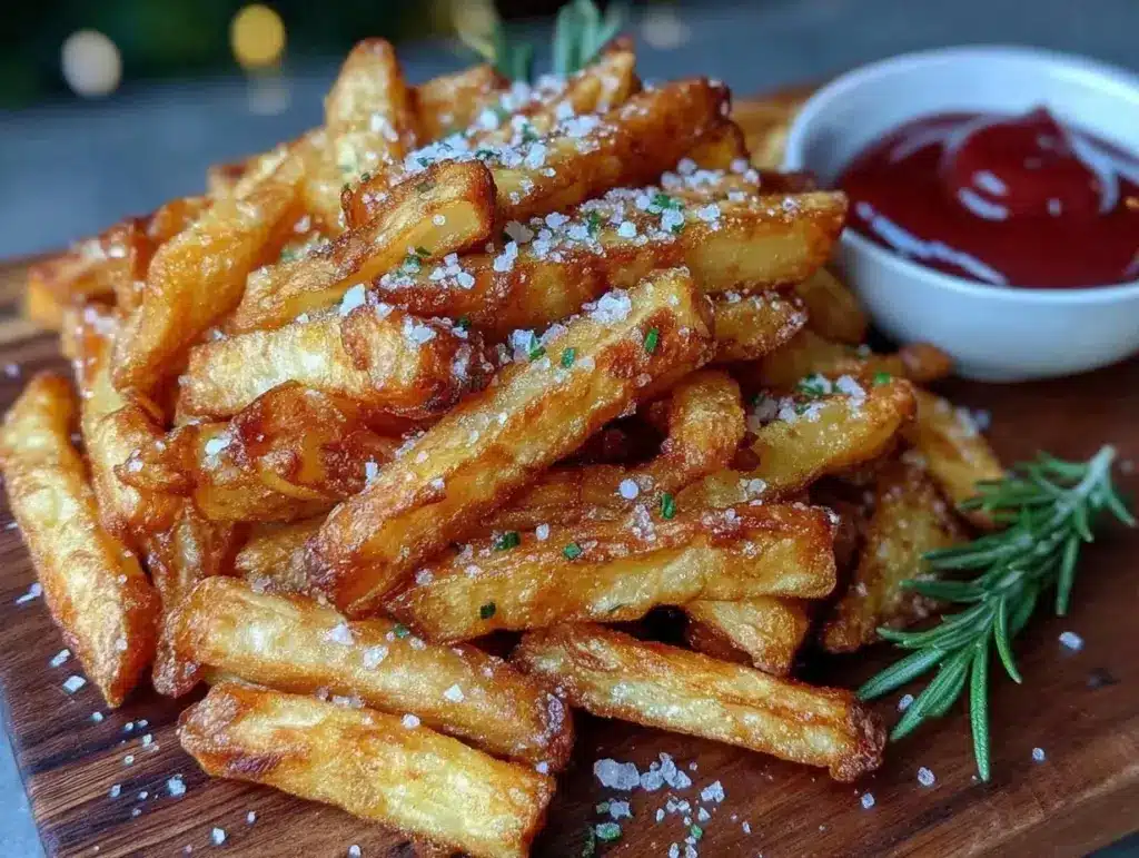crispy air fryer french fries - featured image