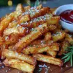 crispy air fryer french fries - featured image