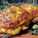 crispy baked chicken thighs - featured image