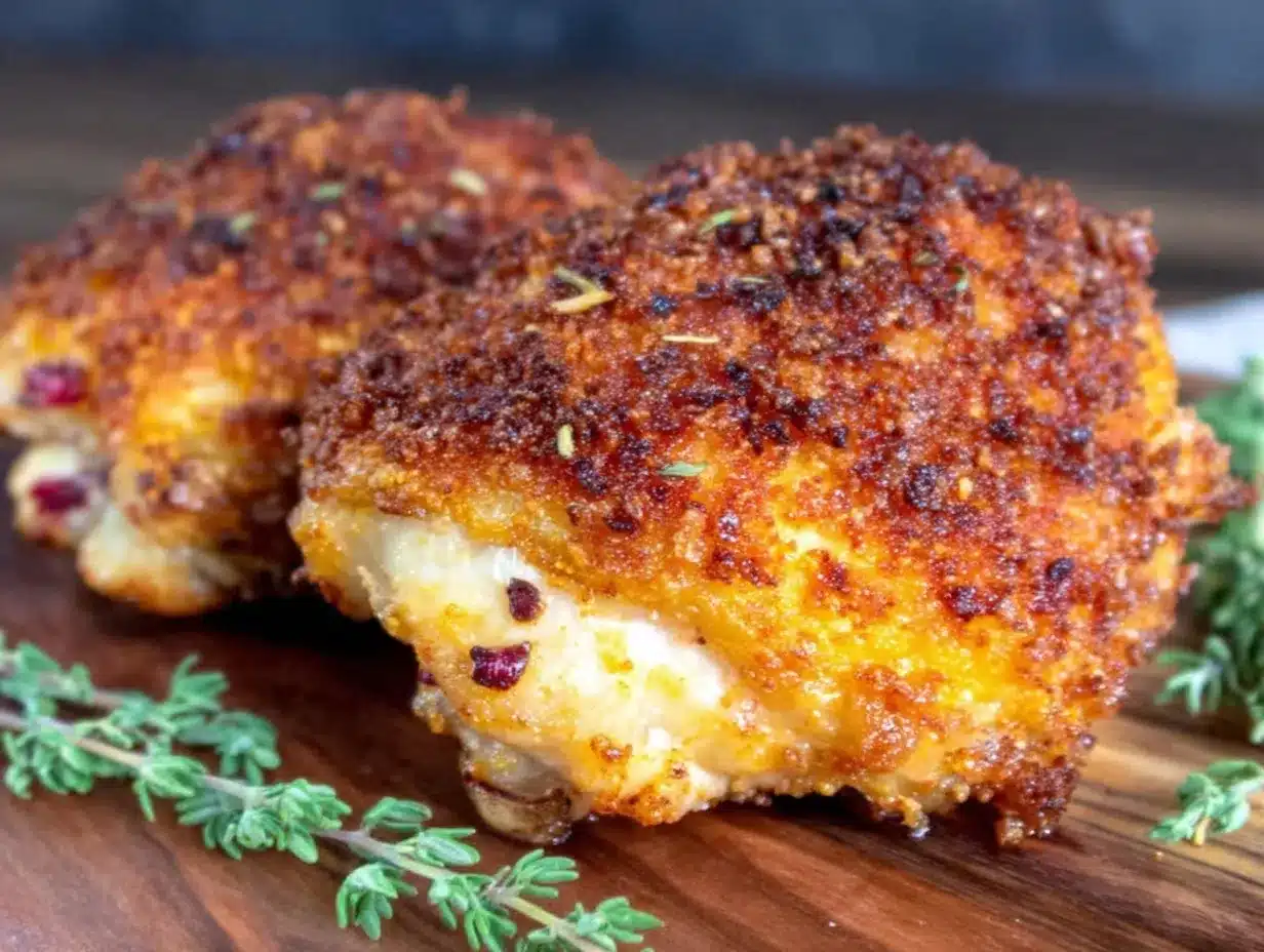 crispy baked chicken thighs preparation steps