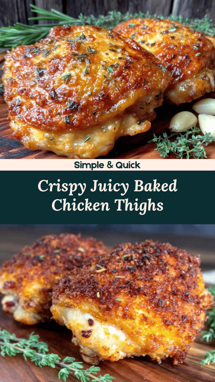 crispy baked chicken thighs recipe