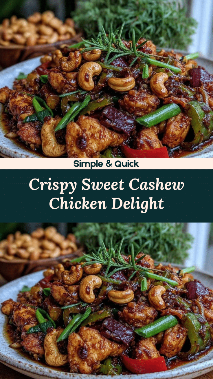 crispy cashew chicken delight recipe