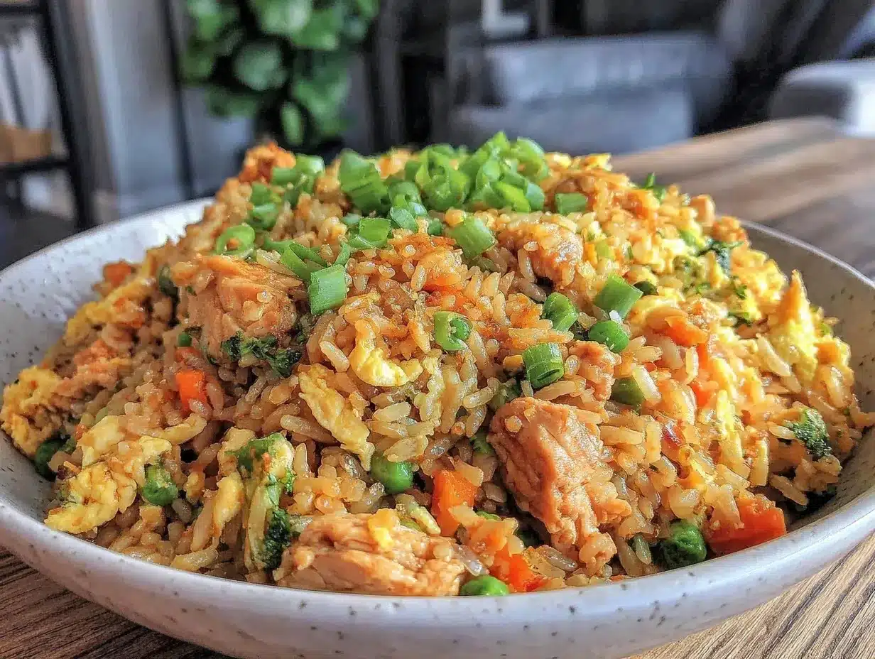 crispy chicken fried rice preparation steps