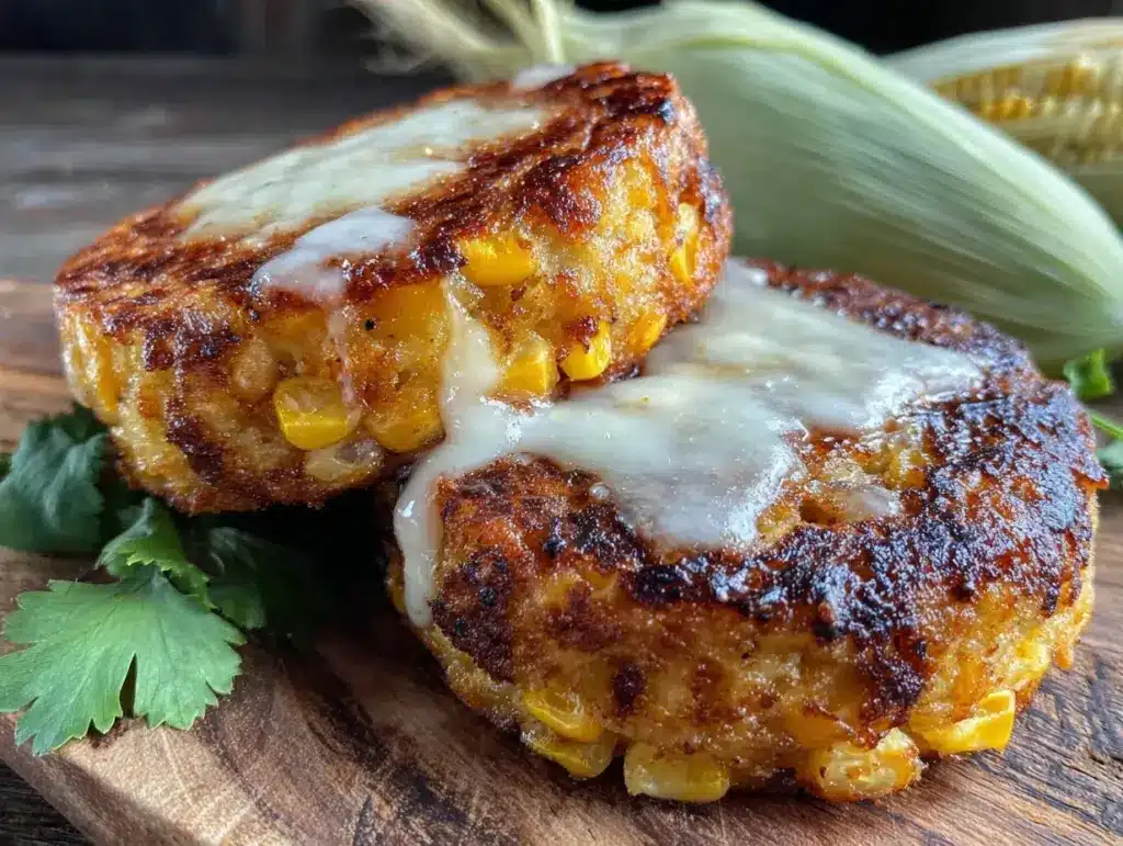 crispy Colombian arepas - featured image