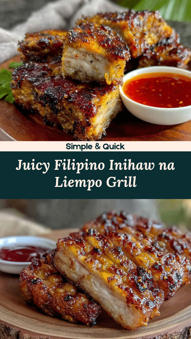 Crispy Filipino Inihaw na Liempo recipe