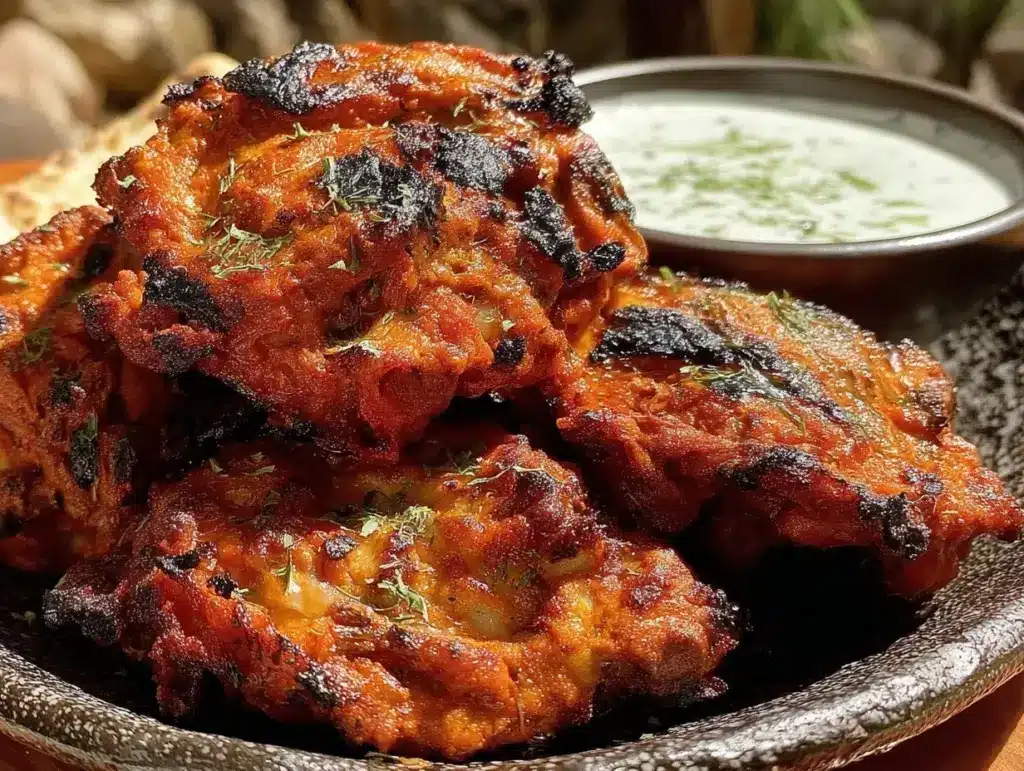 crispy indian tandoori chicken wings - featured image