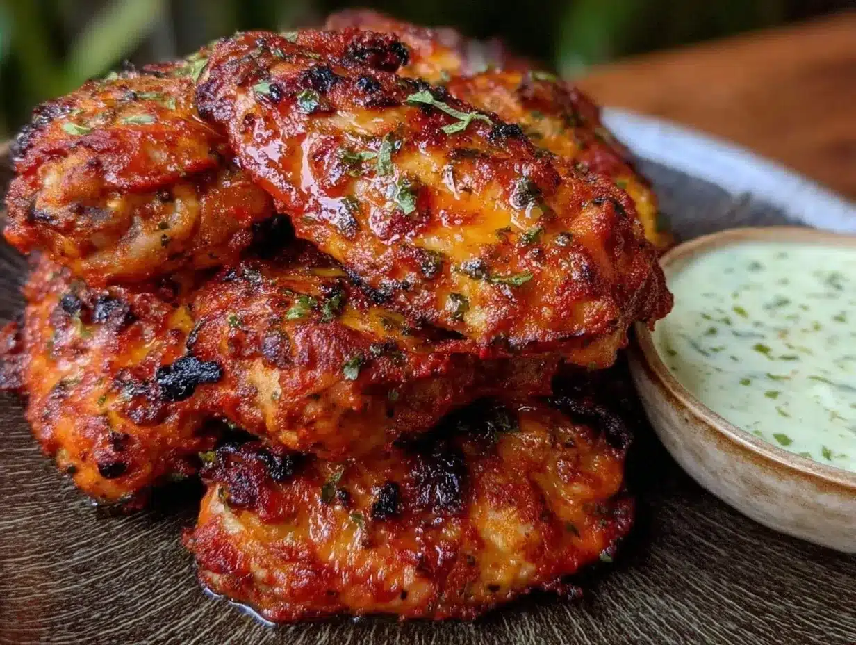 crispy indian tandoori chicken wings preparation steps