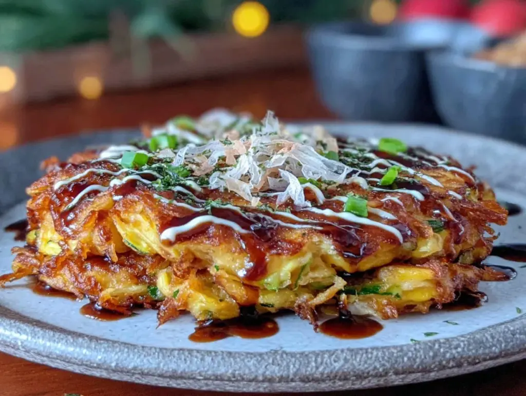 crispy japanese okonomiyaki - featured image