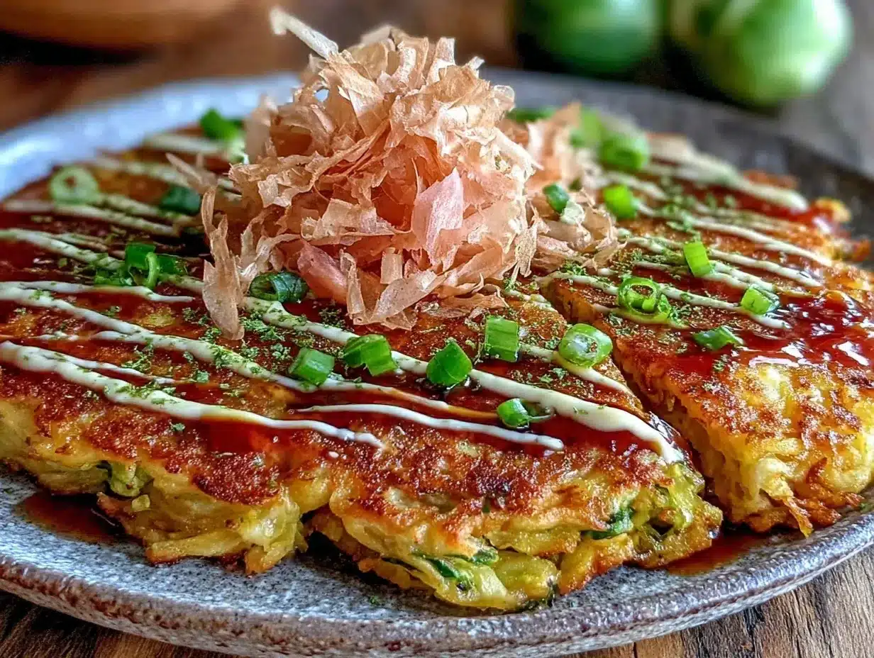 crispy japanese okonomiyaki preparation steps