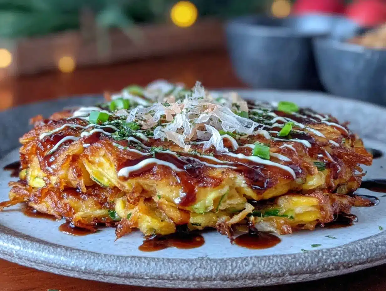 crispy japanese okonomiyaki - featured image